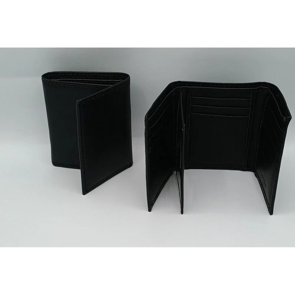 Lot‎ of 2 Black Goodfellow Tri Fold Trifold Mens Wallets Target